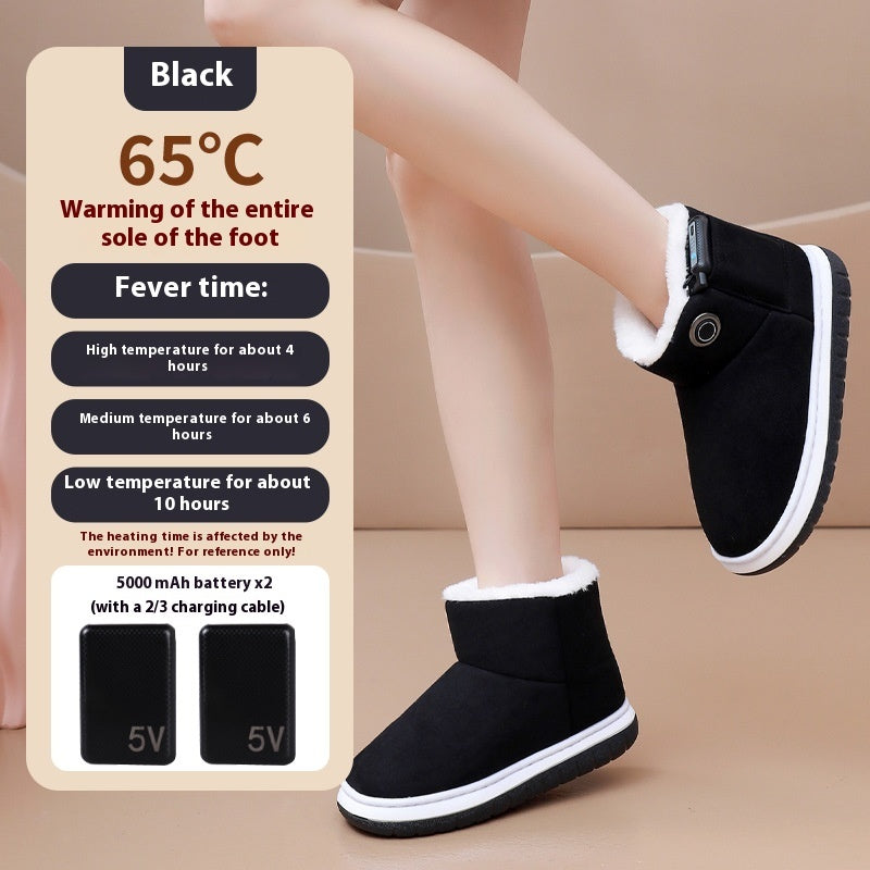 Electric Heating Cotton Shoes Charging Heating Boots Winter Home Office