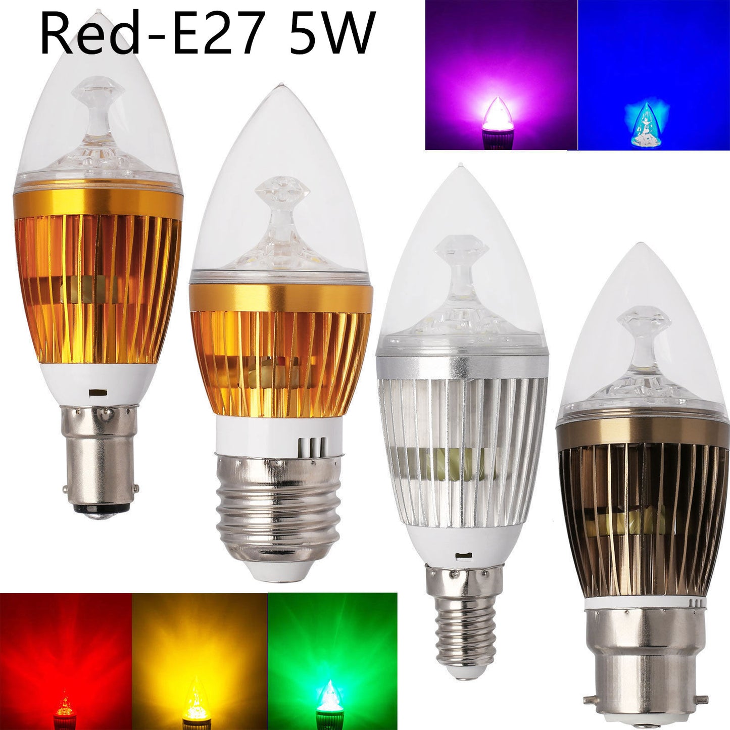 led candle light e14 screw tip bulb energy saving chandelier