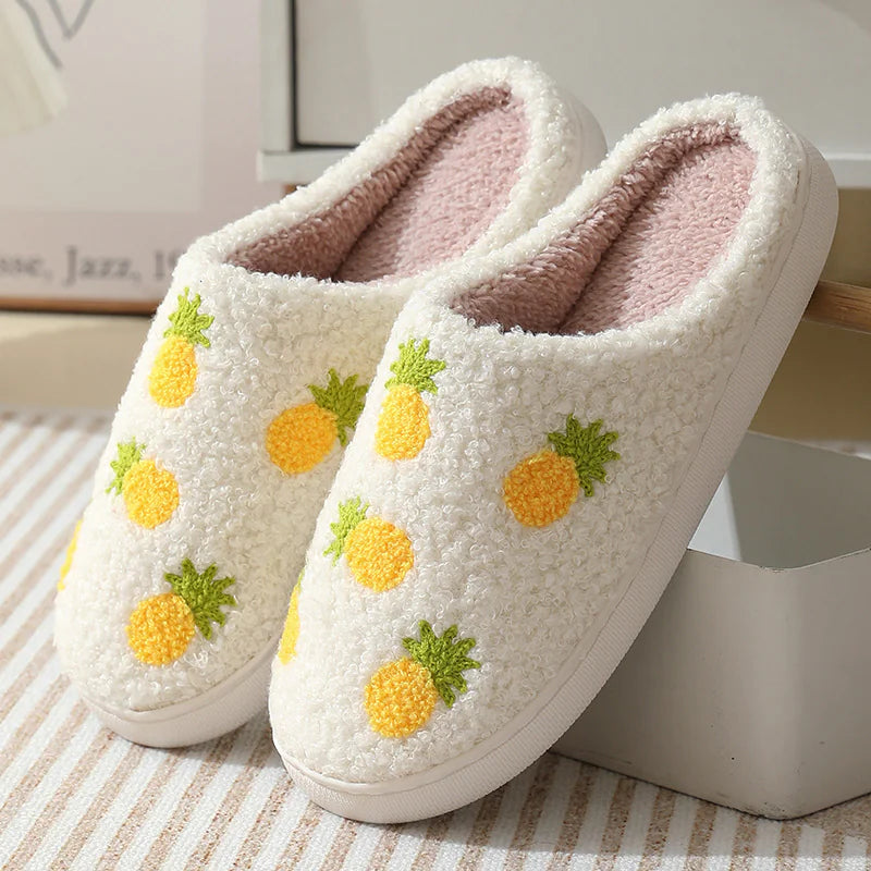 Strawberry Winter Cotton Slippers