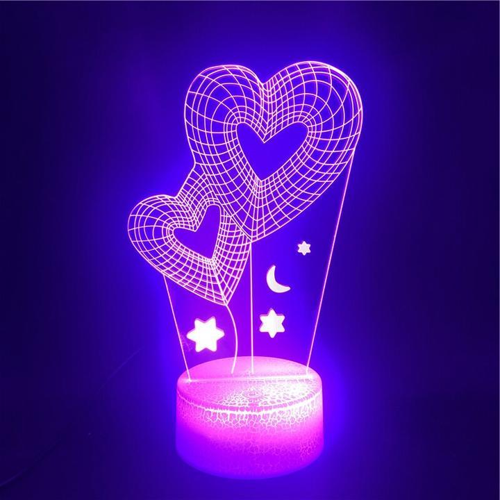 Colorful Gradient LED Bedroom Energy Saving Table Lamp