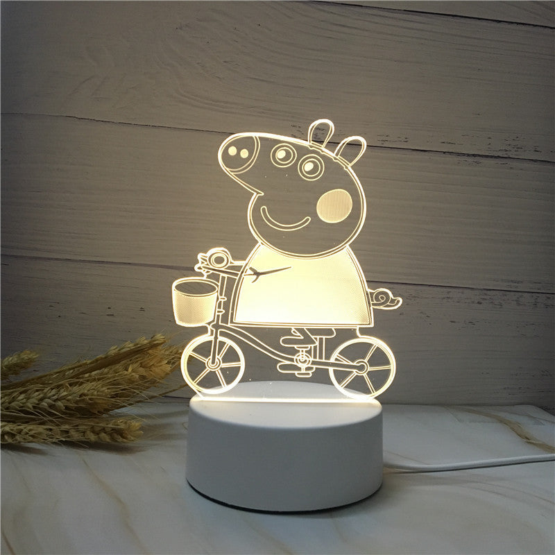 3D Led Lamp Creative Energy Saving Cartoon