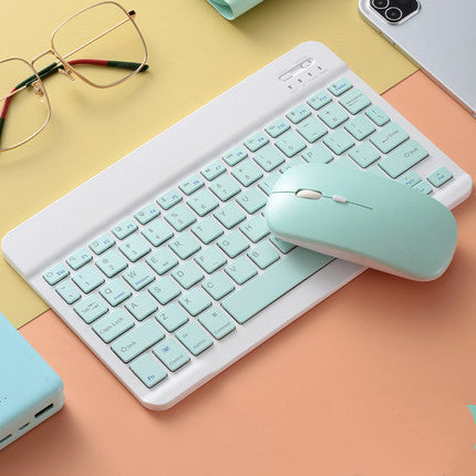 Portable keyboard and mouse set