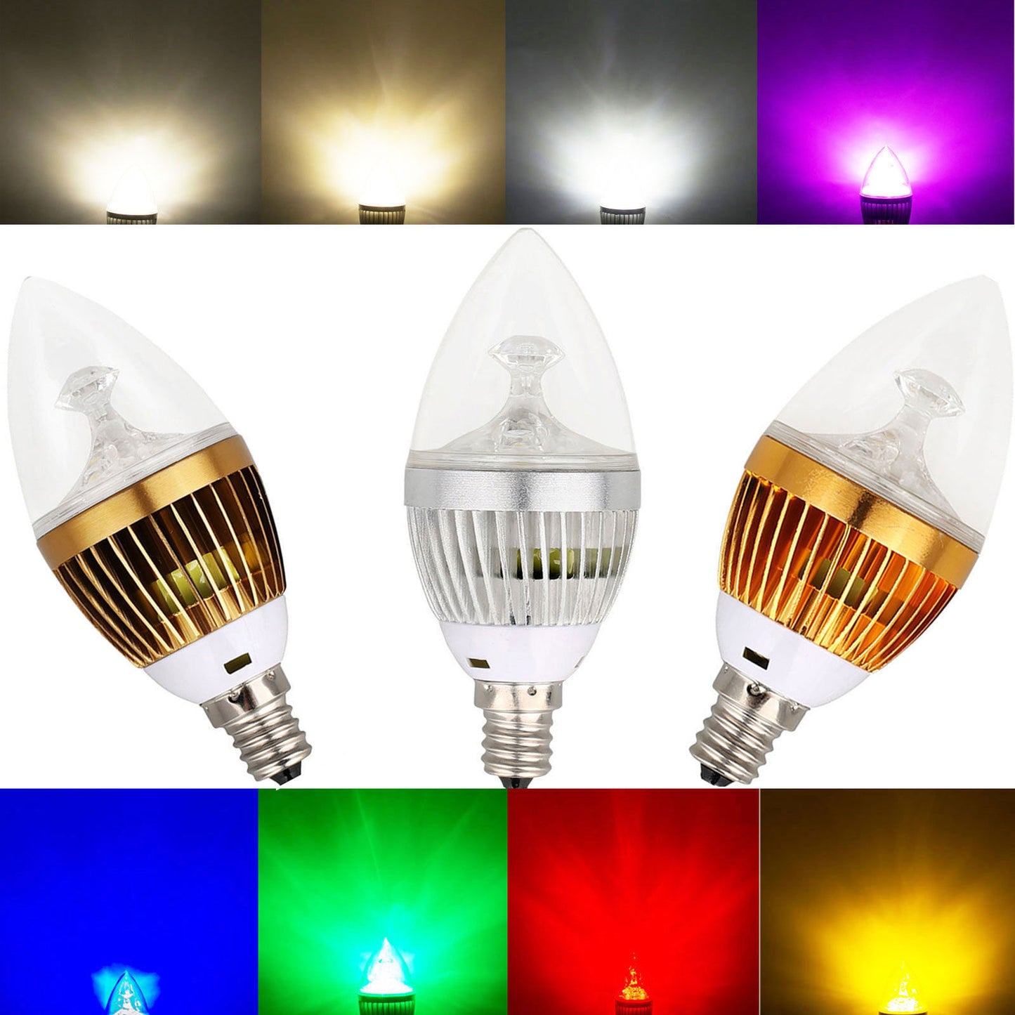 led candle light e14 screw tip bulb energy saving chandelier