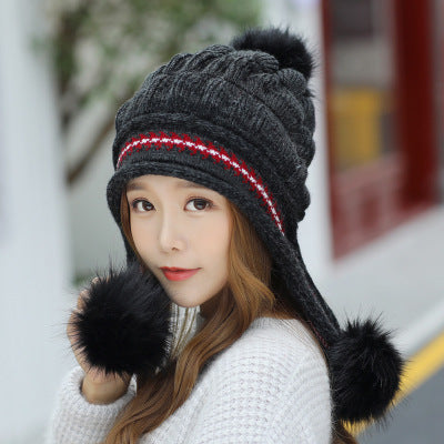 Earmuffs knitted woolcap