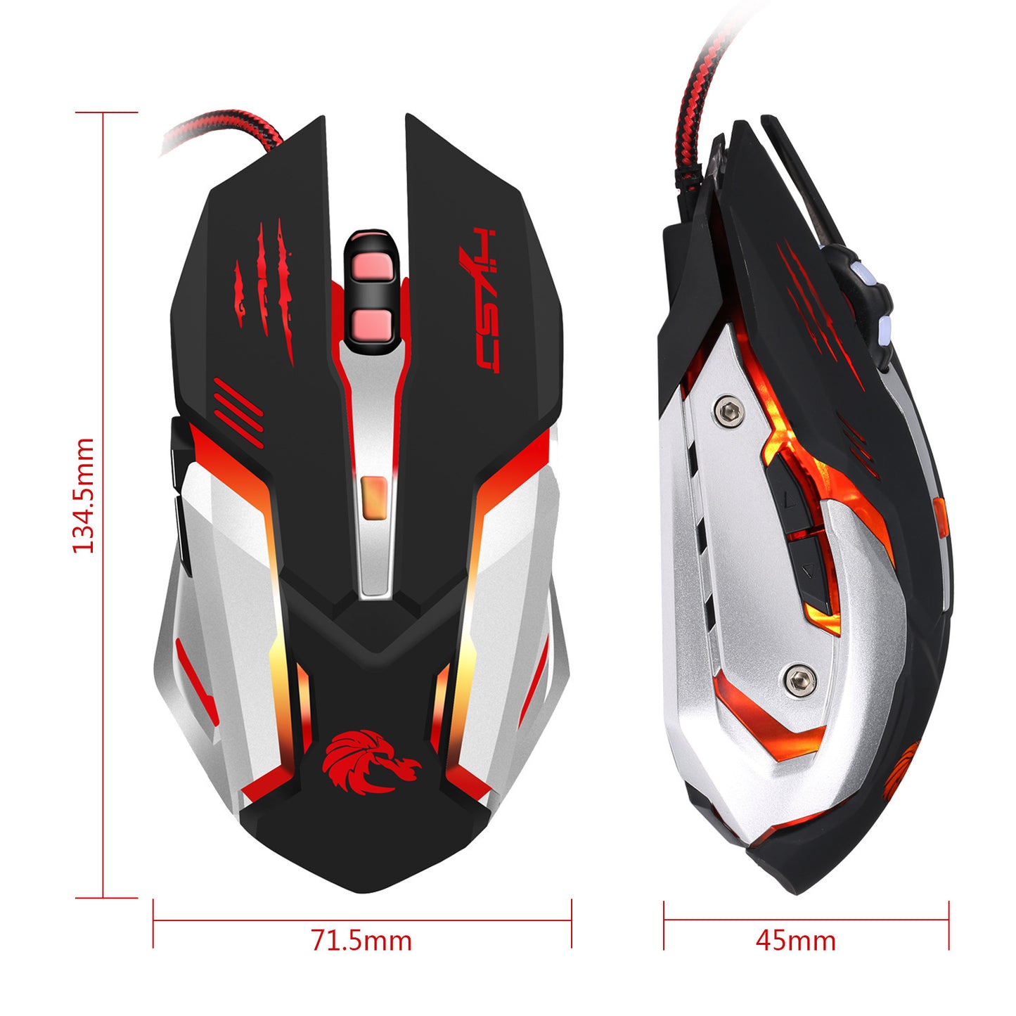 New S100 Mechanical Colorful Gaming Mouse