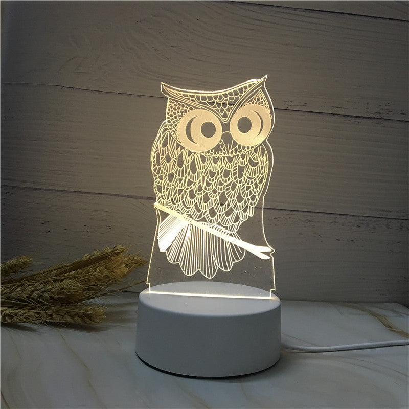 3D Led Lamp Creative Energy Saving Cartoon