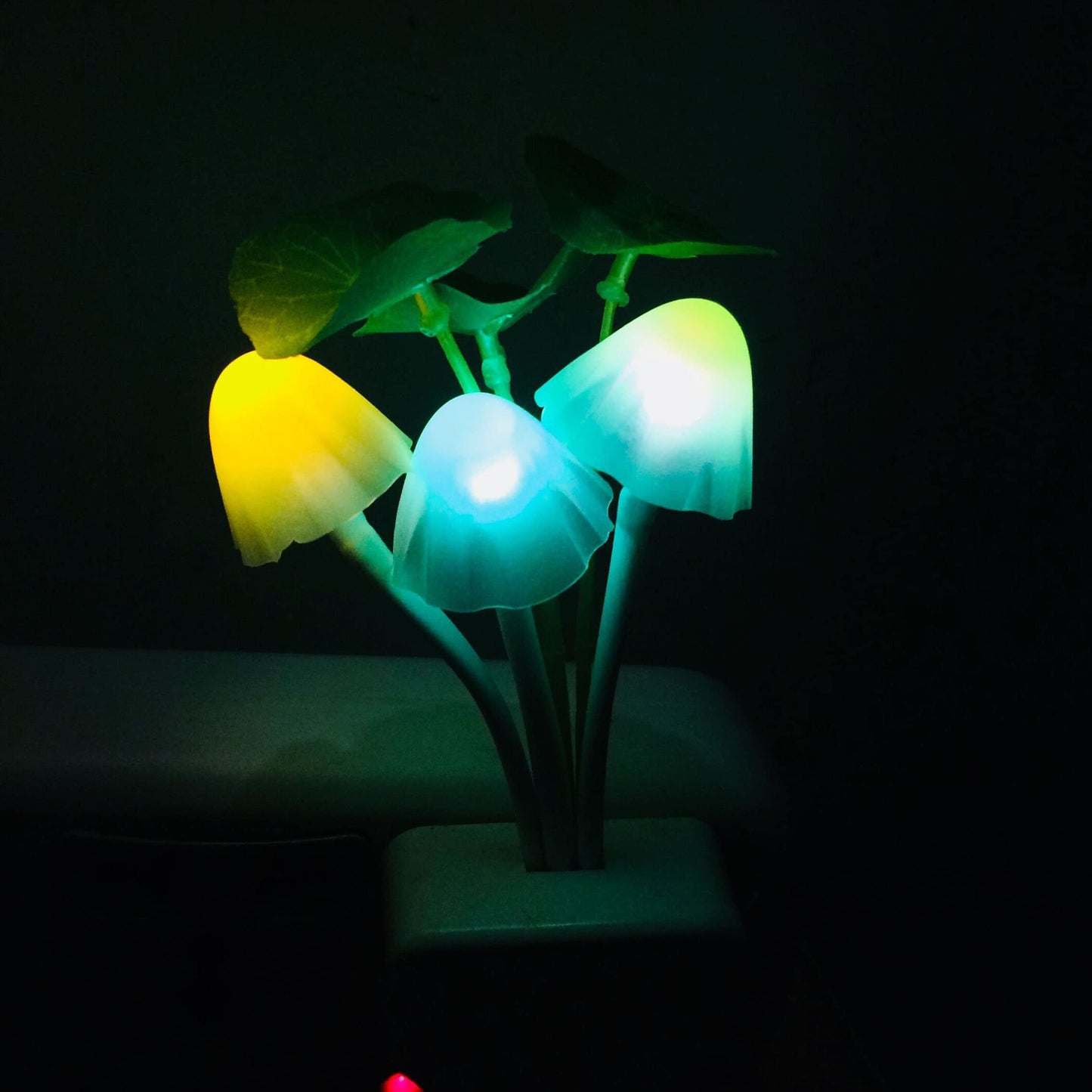 New LED Night Light Energy-saving Plug-in Induction Creative Mushroom Light For Home