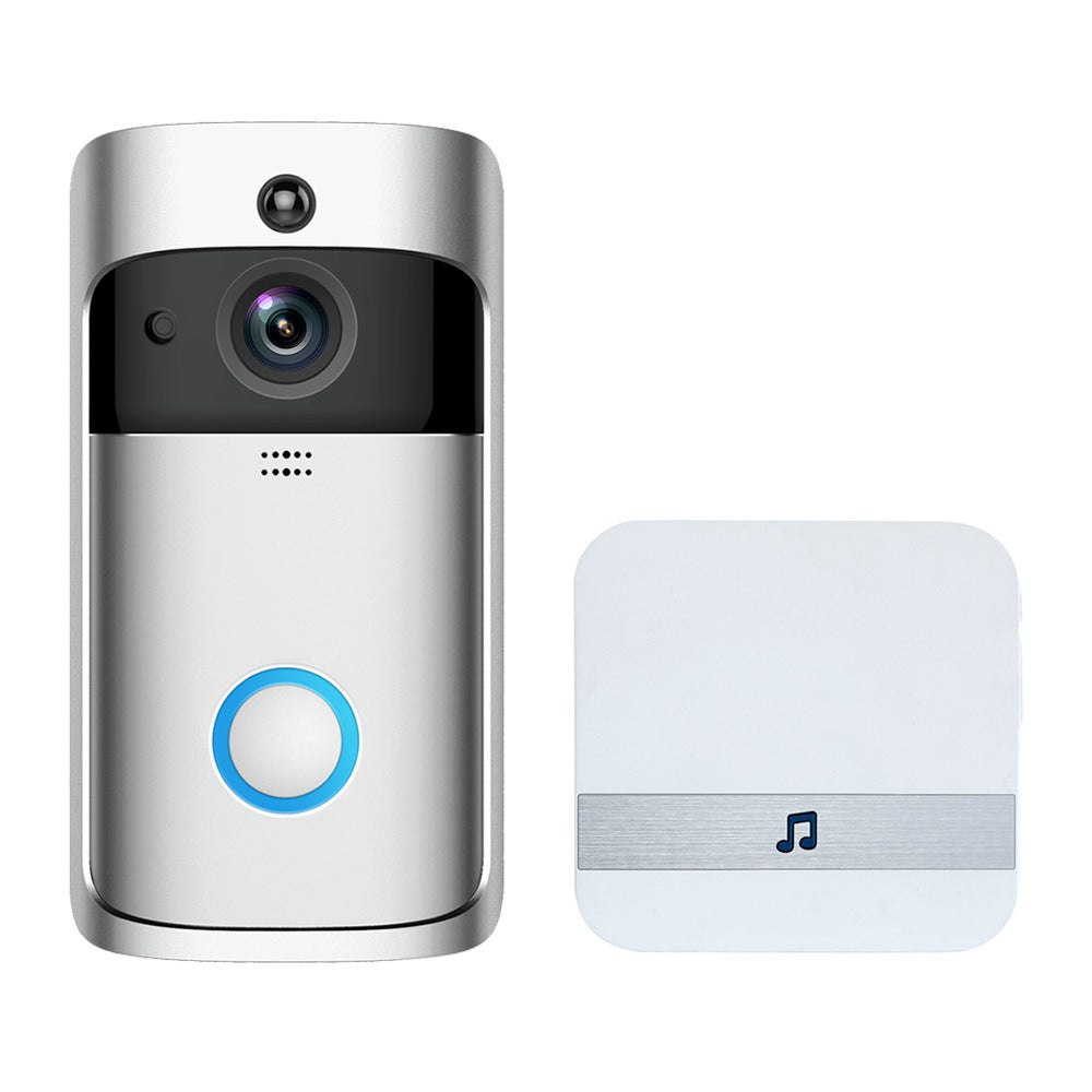 V5 low power consumption visual doorbell WIFI wireless doorbell night vision HD smart doorbell 360 camera mobile phone control