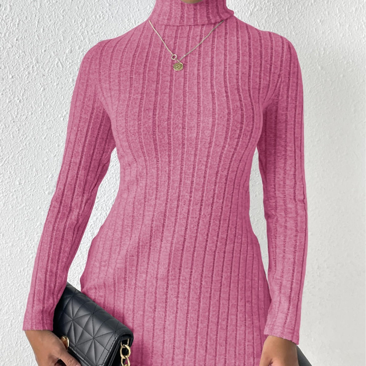 Women's Turtleneck Pullover Clothing Sweater