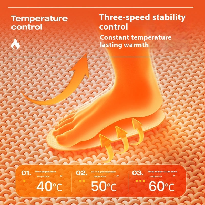 Thickened Fleece Warm Feet Electric Heating Socks