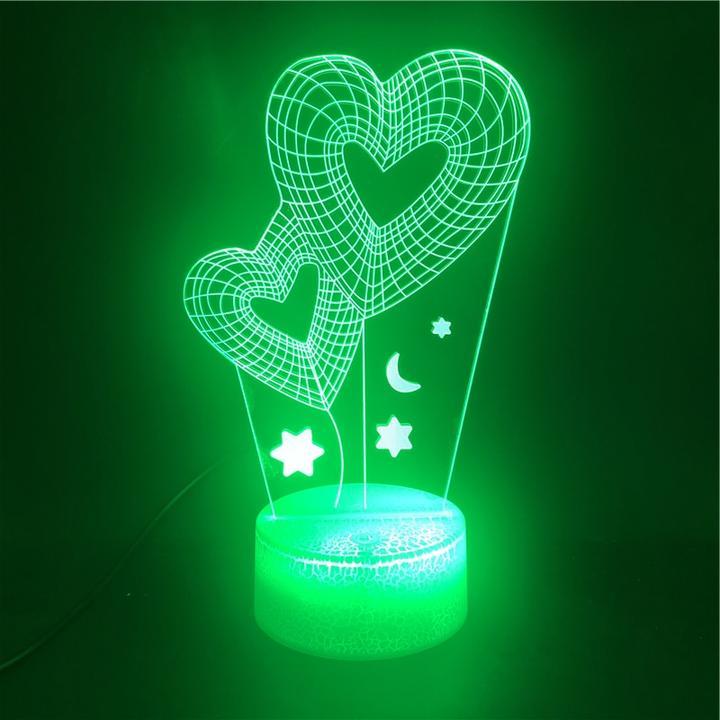 Colorful Gradient LED Bedroom Energy Saving Table Lamp