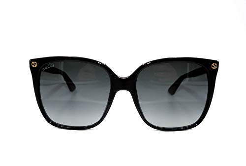 Gucci Women's Lightness Square Sunglasses, Black/Grey, One Size