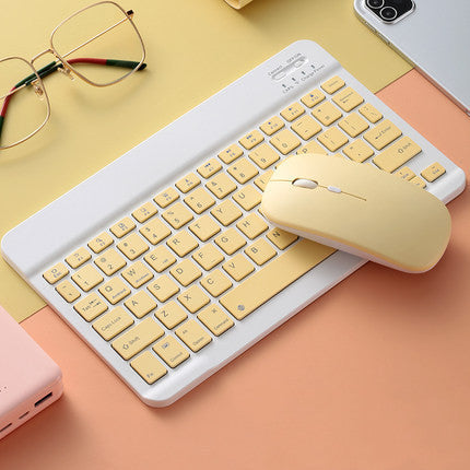 Portable keyboard and mouse set