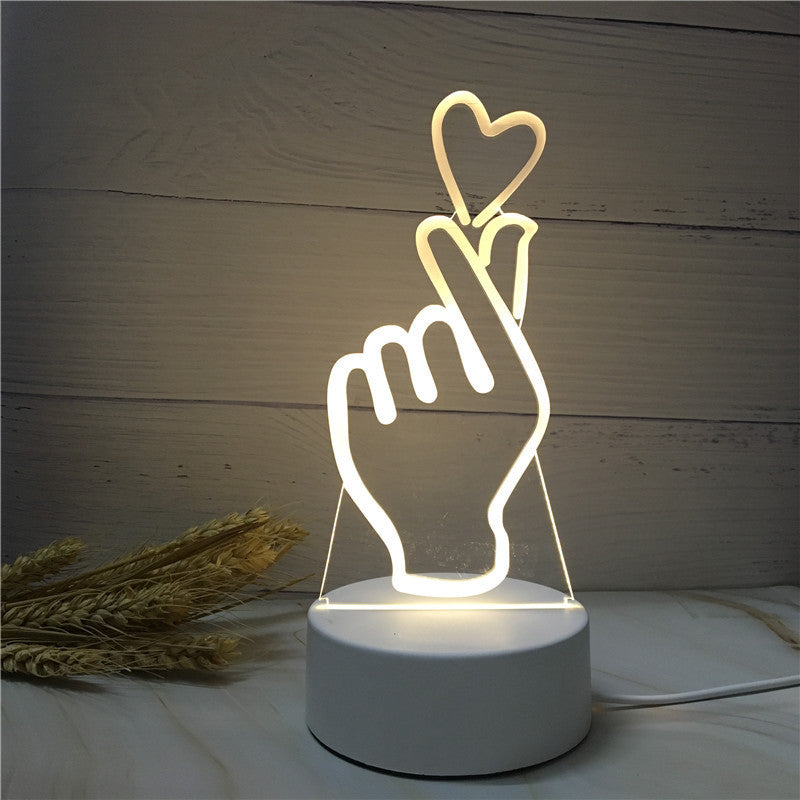 3D Led Lamp Creative Energy Saving Cartoon