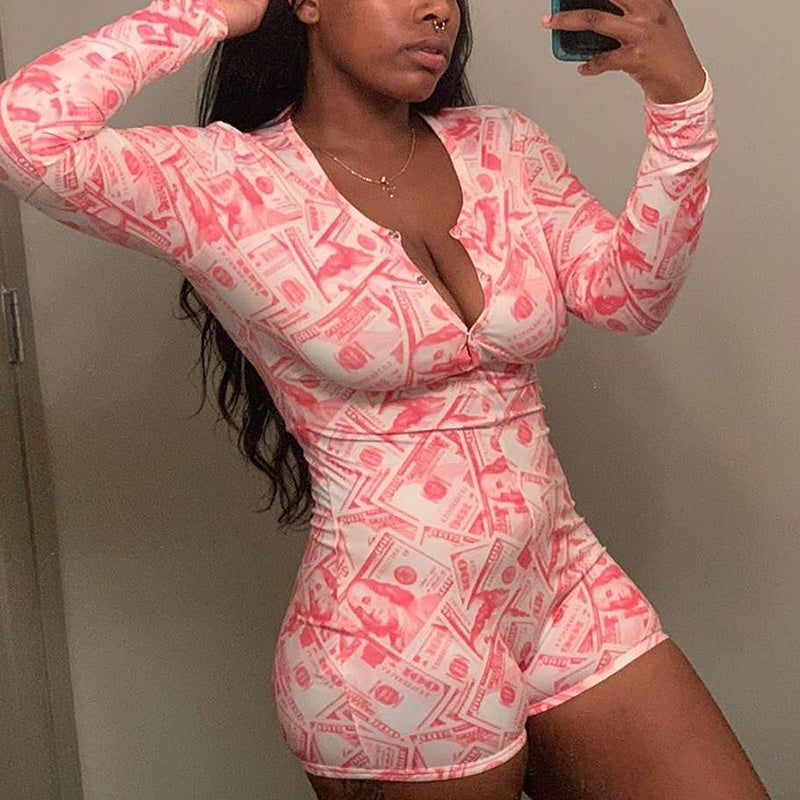 Sexy jumpsuit pajamas