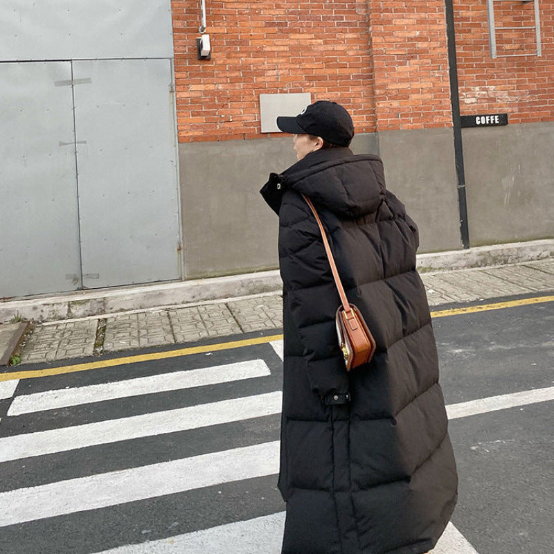 Korean Style Thickened Long Down Jacket