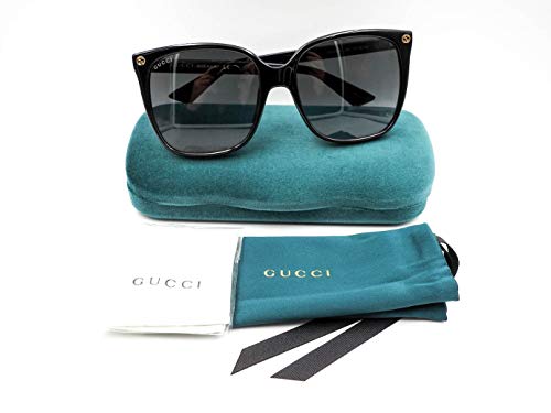 Gucci Women's Lightness Square Sunglasses, Black/Grey, One Size