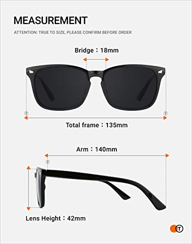 TIJN Polarized Sunglasses for Women Men Classic Trendy Stylish Sun Glasses 100% UV Protection