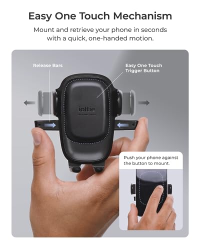 iOttie Easy One Touch 6 Universal Car Mount Dashboard & Windshield Suction Cup Phone Holder for iPhone Samsung, Google, All Smartphones