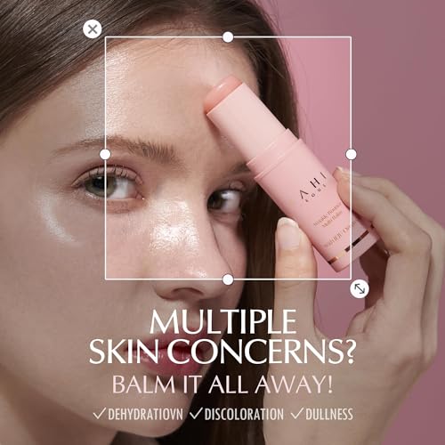 KAHI Wrinkle Bounce Multi Balm Facial Moisturizer | All-in-One Hydrating Lip Balm Eye Cream Neck Cream Make Up Base & Face Mist Moisture Balm Stick | Daily Face Moisturizer Stick (0.32 fl oz)