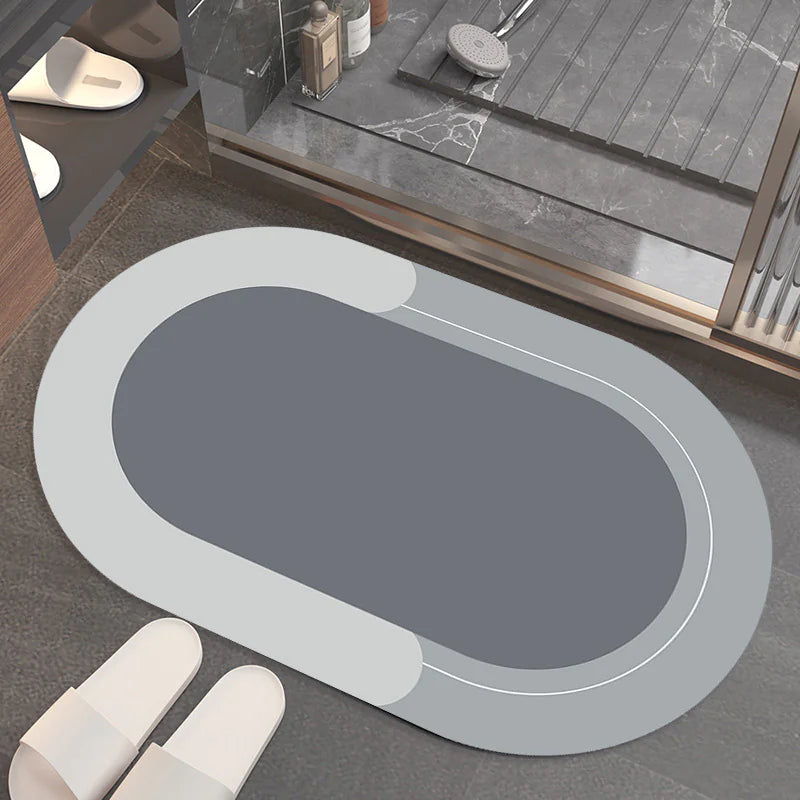 Solid Color Bathroom Absorbent FloorMat