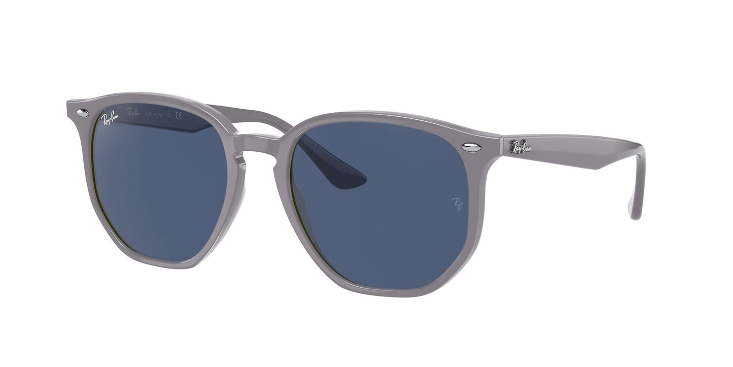 Ray-Ban RB4306 Hexagonal Sunglasses, Grey/Dark Blue, 54 mm