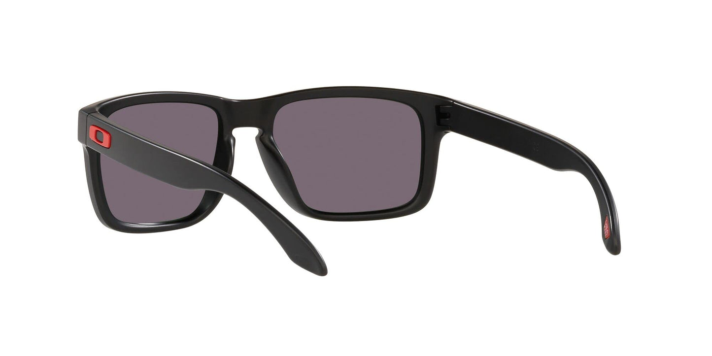 Oakley Men's OO9102 Holbrook Square Sunglasses, Matte Black/Prizm Grey, 57 mm