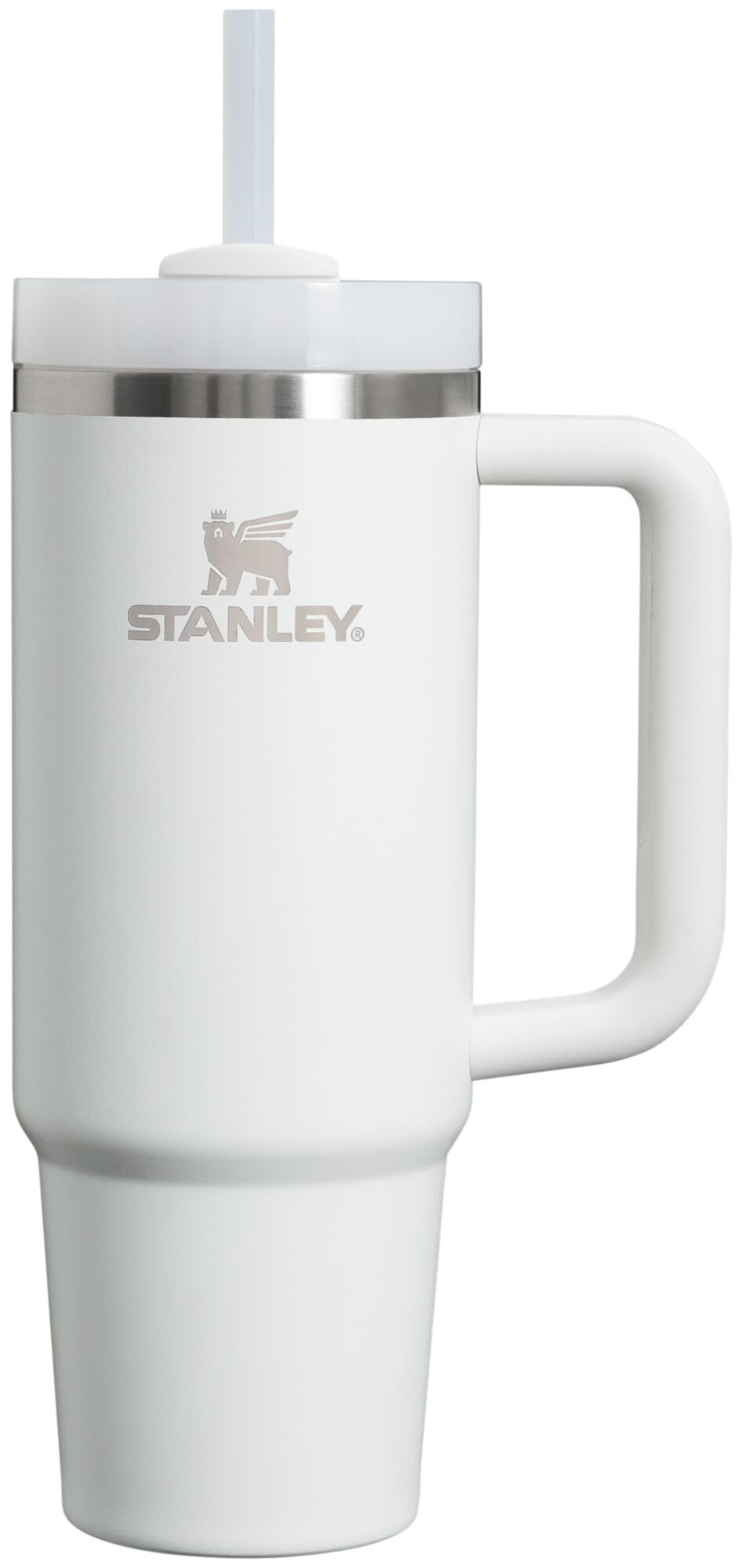 Stanley Quencher H2.0 FlowState Stainless Steel Vacuum Insulated Tumbler with Lid and Straw for Water, Iced Tea or Coffee, Smoothie and More, Frost, 30oz