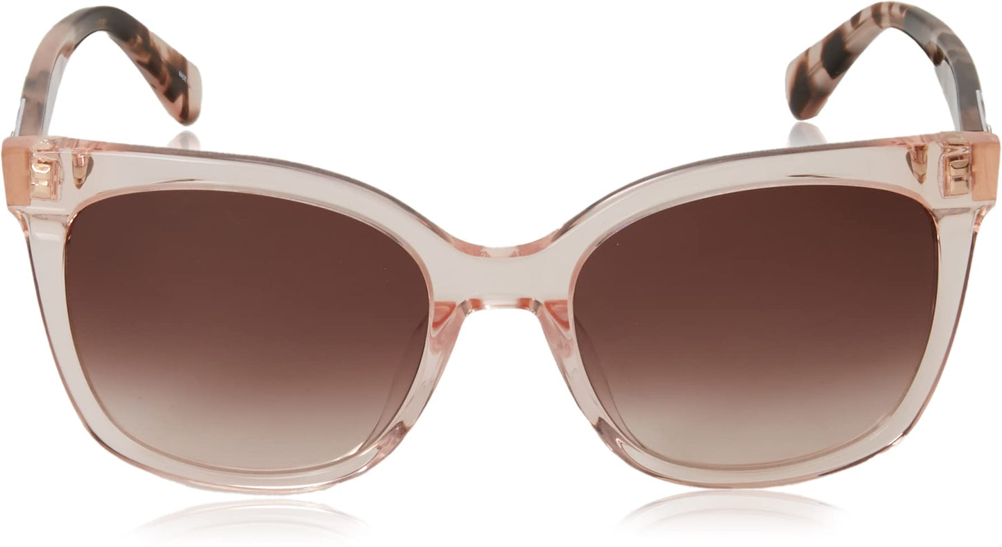 Kate Spade New York Women's Kiya Square Sunglasses, Peach, 53 mm