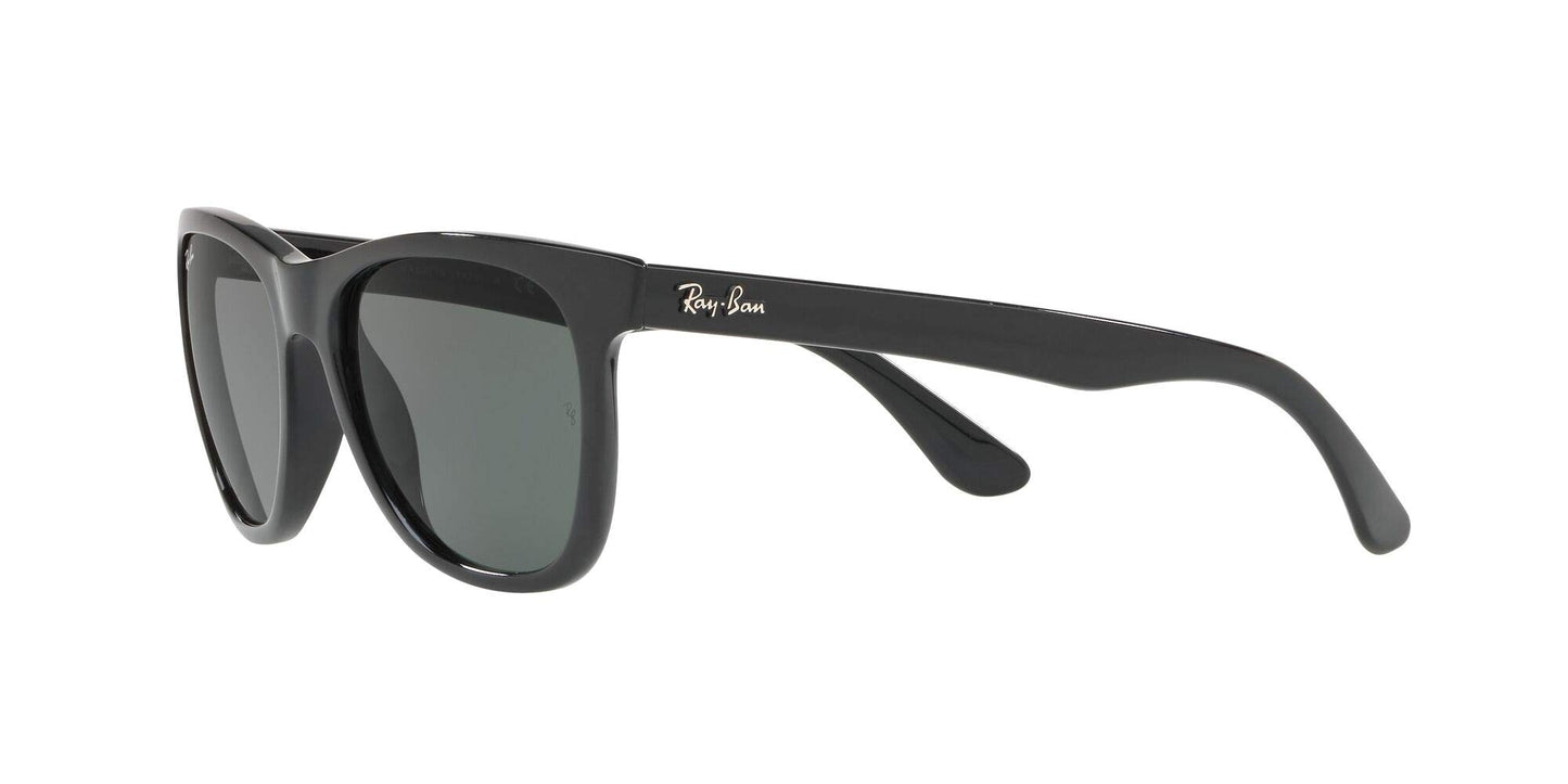 Ray-Ban RB4184 Square Sunglasses, Black/Green, 54 mm