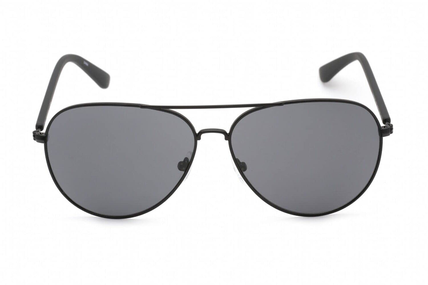 Calvin Klein CK19314S Aviator Sunglasses, Black/Black/Grey, 60 mm