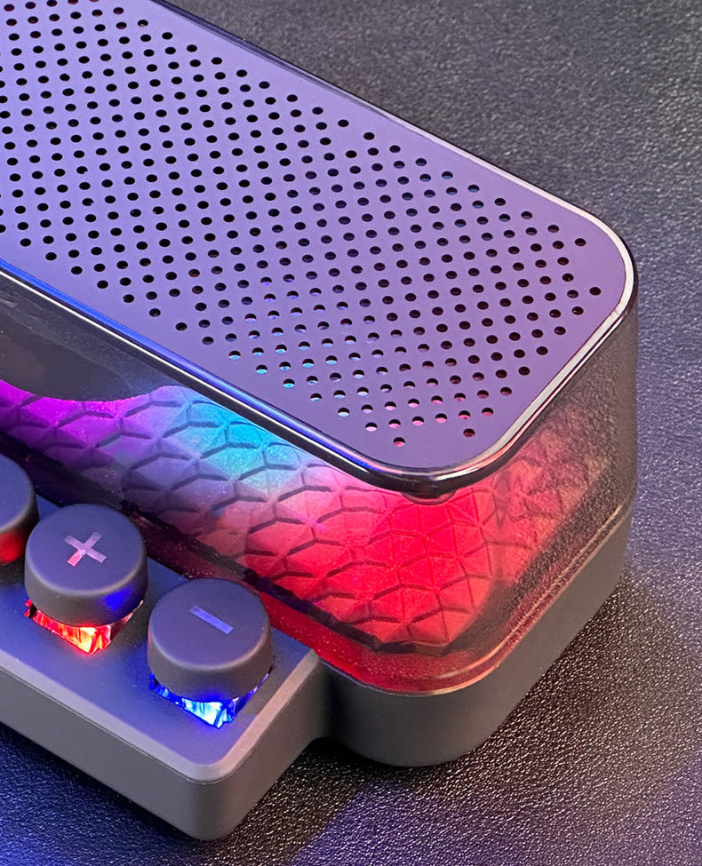 Colorful Bluetooth Speaker Keyboard Luminous