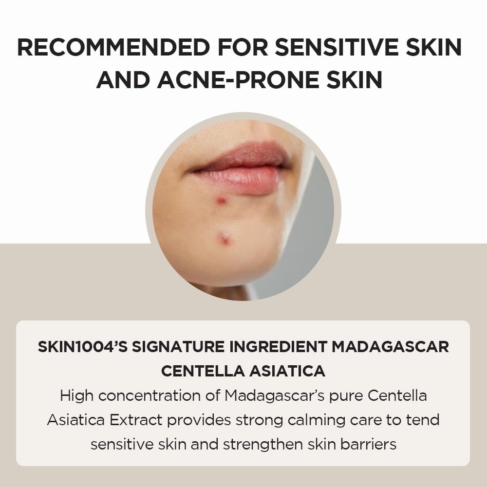 SKIN1004 Madagascar Centella Asiatica Ampoule Facial Serum 1.85 fl.oz, 55ml, Soothes Acne Prone and Sensitive Skin