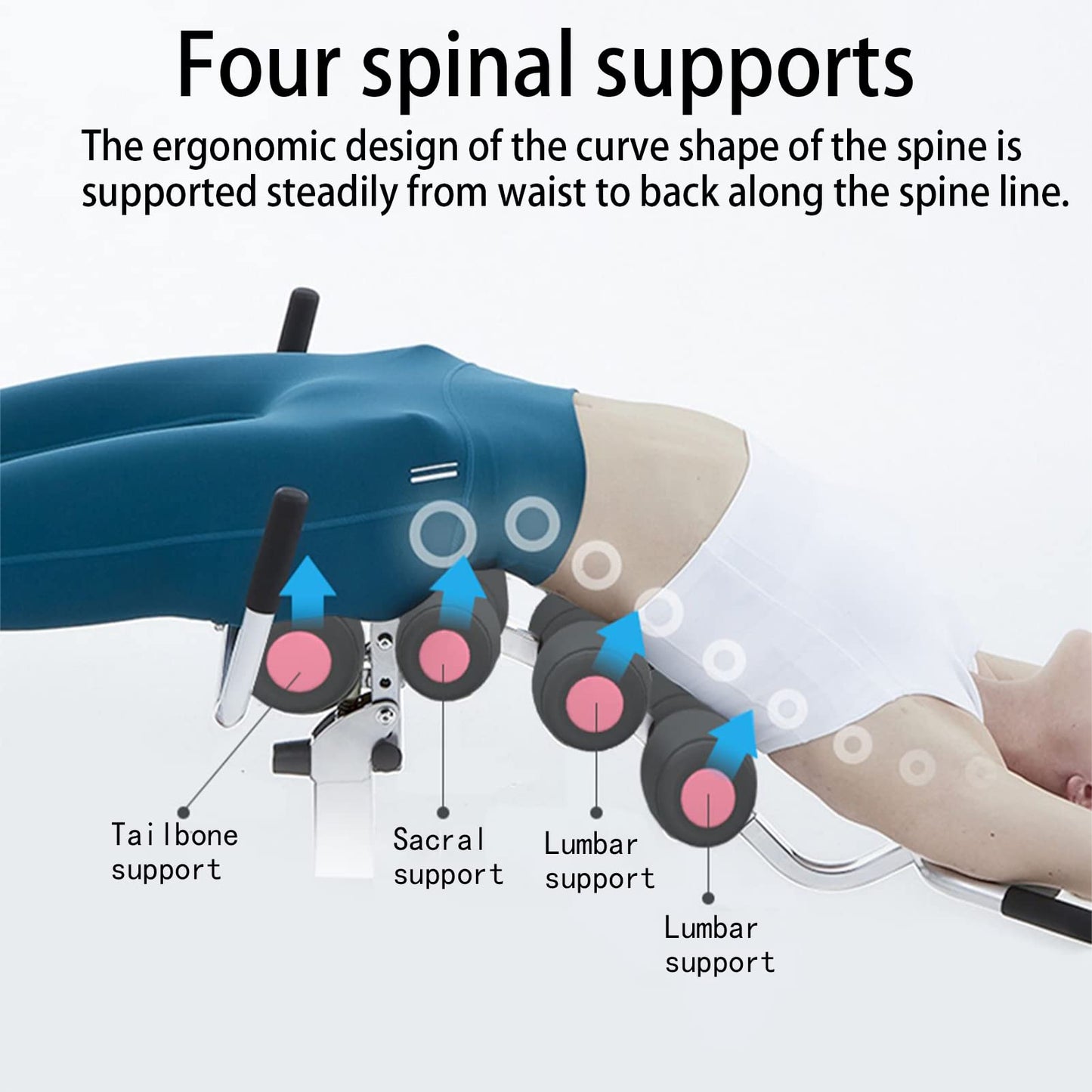 seanleecore Inversion Table for Back Pain Relief - 350lbs Capacity, Improve Posture and Spinal Health - Ideal for Home and Gym Use