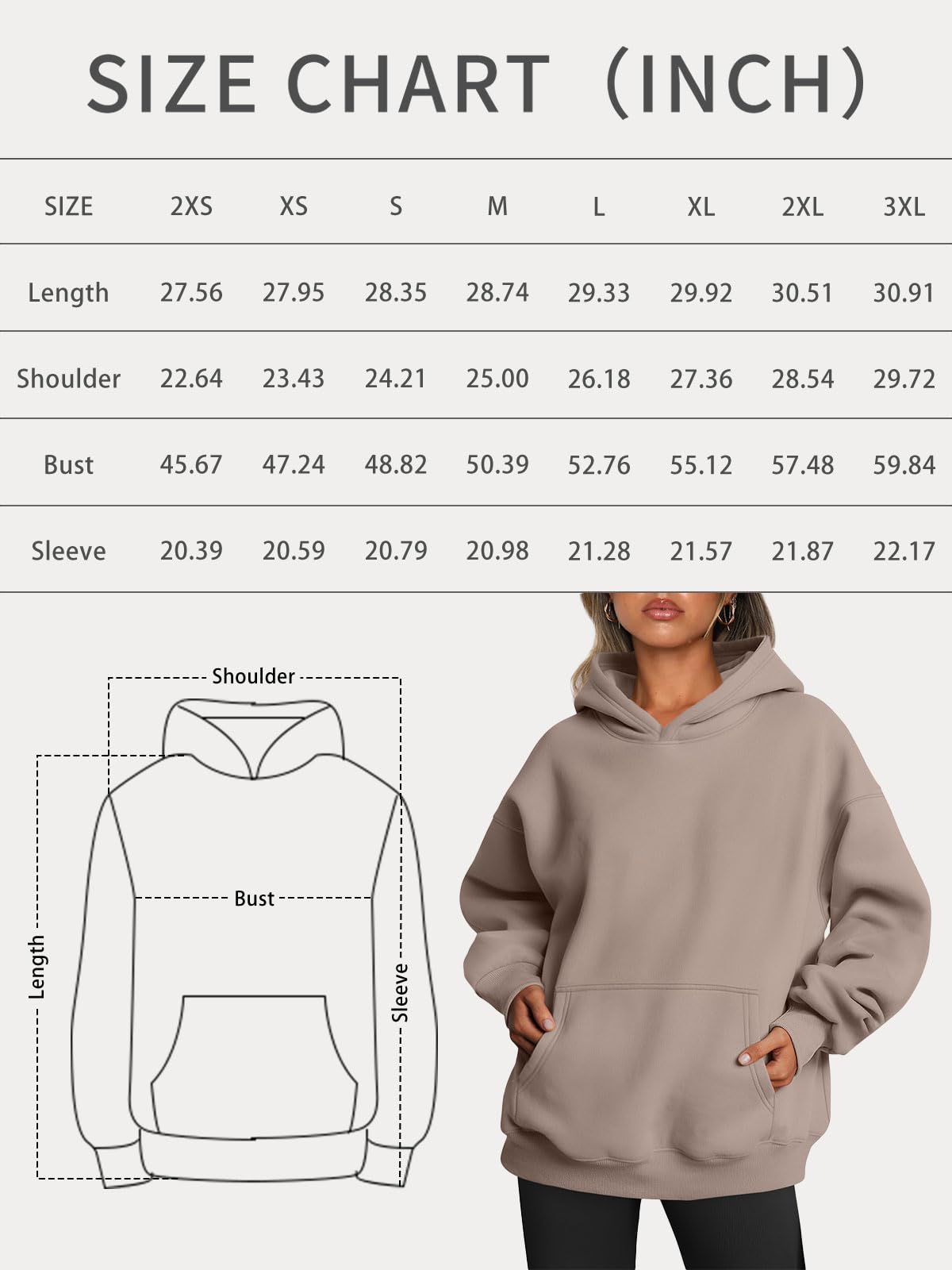 Trendy Queen Womens Oversized Hoodies Fleece Sweatshirts Long Sleeve Sweaters Pullover Fall Outfits Black XL