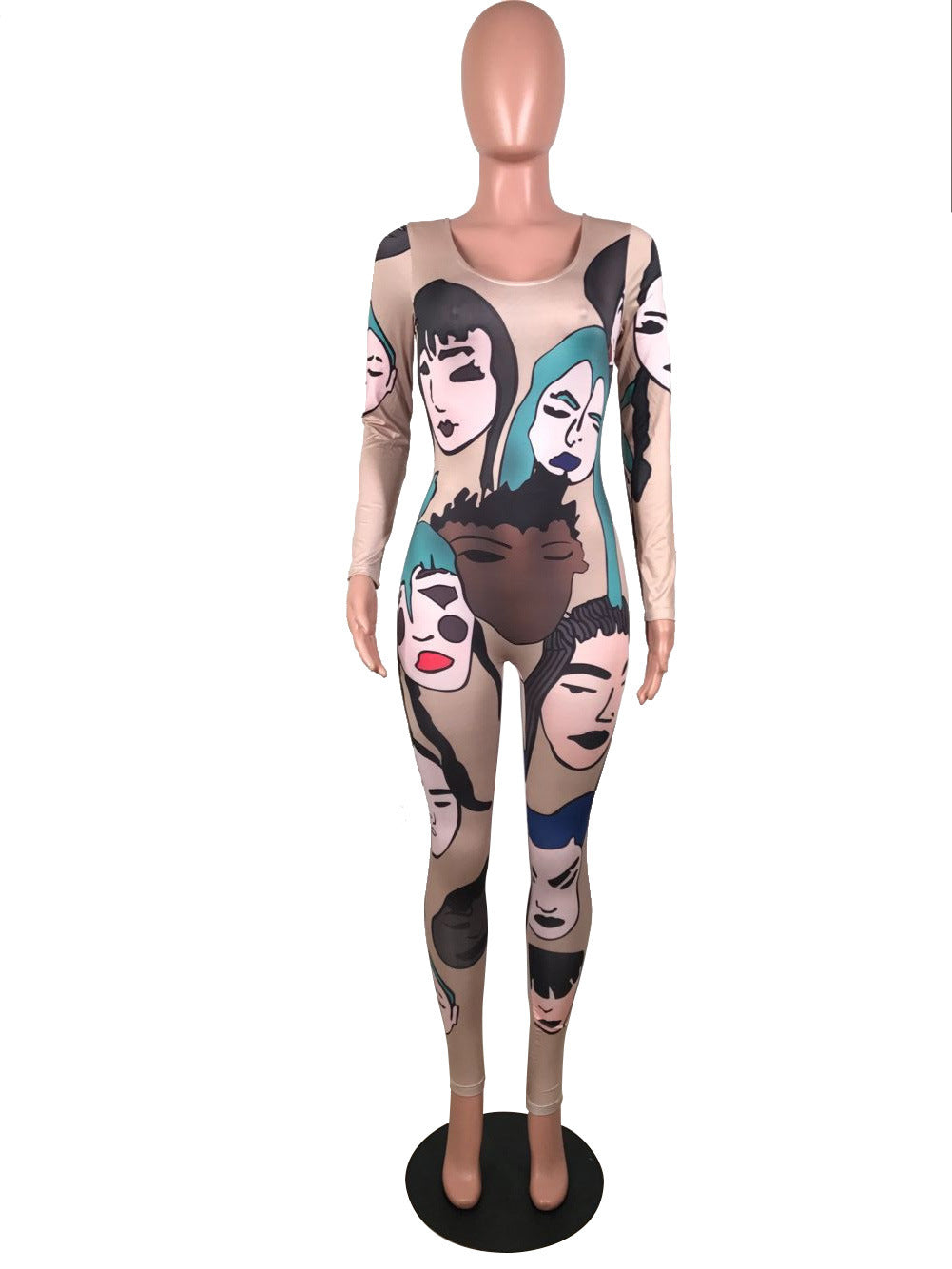 Printed nightclub jumpsuit