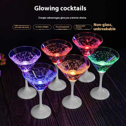 Christmas Led Cup FDA Food Grade Plastic Cocktail Glass Kitchen Gadgets