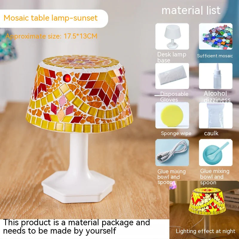 DIY Children's Mosaic Table Lamp