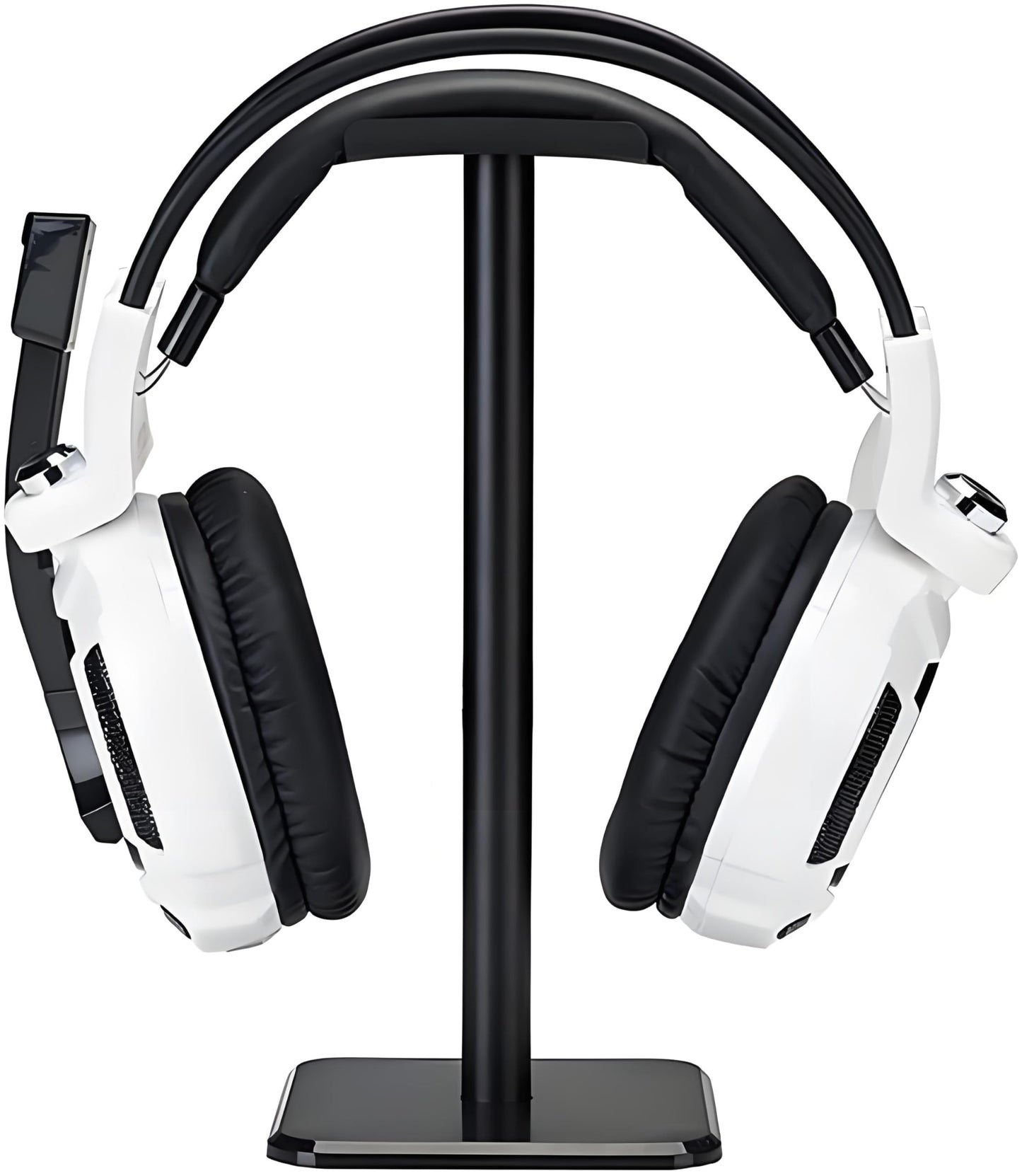 Headphone Stand, Universal Aluminum Metal Holder for AirPods Max, HyperX Cloud II, Xbox One, Turtle Beach, Sennheiser, Sony, Bose, Beats PC Gaming Headset Display & Bluetooth Headphones (Black)