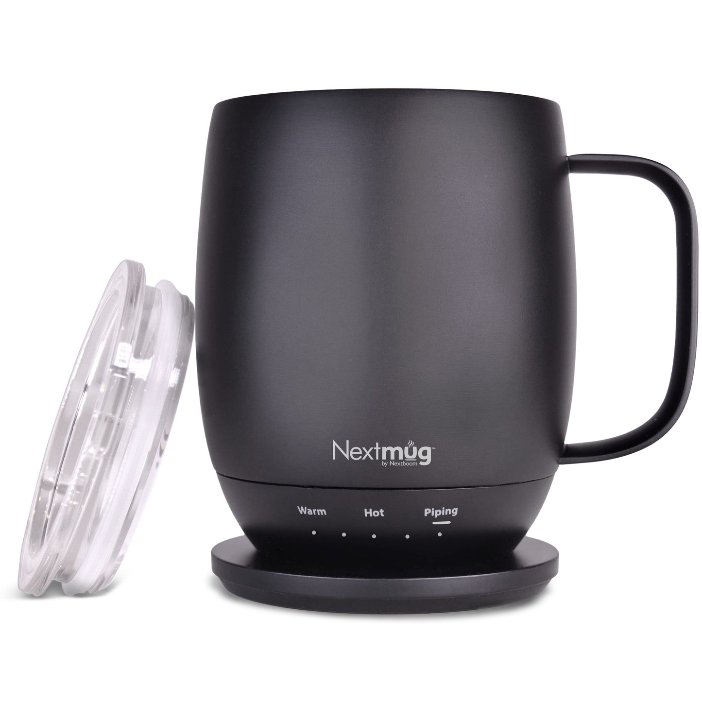 Nextmug - Temperature-Controlled, Self-Heating Coffee Mug (Black - 14 oz.)