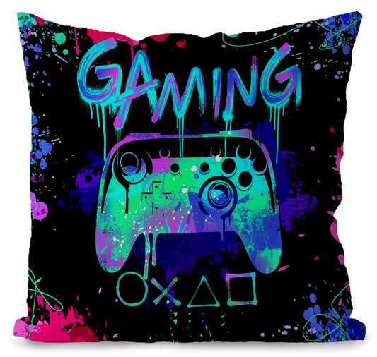 Likjad Gaming Pillow covers,Gamer Pillow Covers 18x18,Gamer Room Decor for boys,Gaming Room Decor, Boys Room Decor,Gaming Decor for Boys Bedroom, game room accessories and decor, gaming decor.