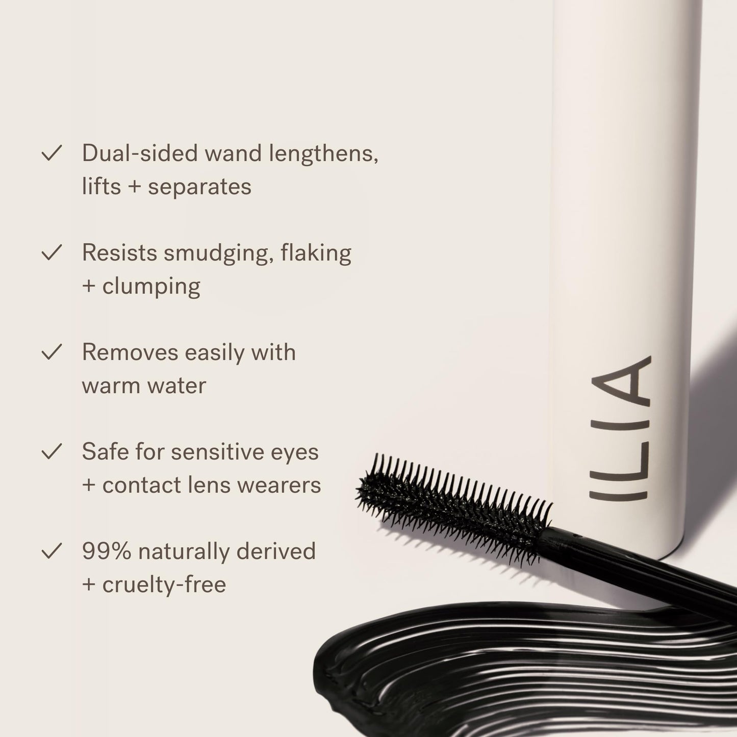 ILIA - Limitless Lash Mascara | Non-Toxic, Cruelty-Free, Lightweight & Nourishing, Flake + Smudge-Resistant, Clean Mascara, Ophthalmologist-Tested, Safe For Sensitive Eyes