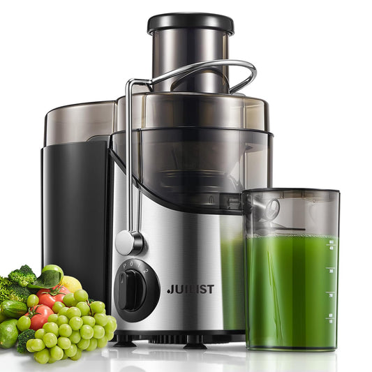 Juicer Machines, Juilist 3" Wide Mouth Juicer Extractor Max Power 800W, for Vegetable and Fruit with 3-Speed Setting, 400W Motor, Easy to Clean