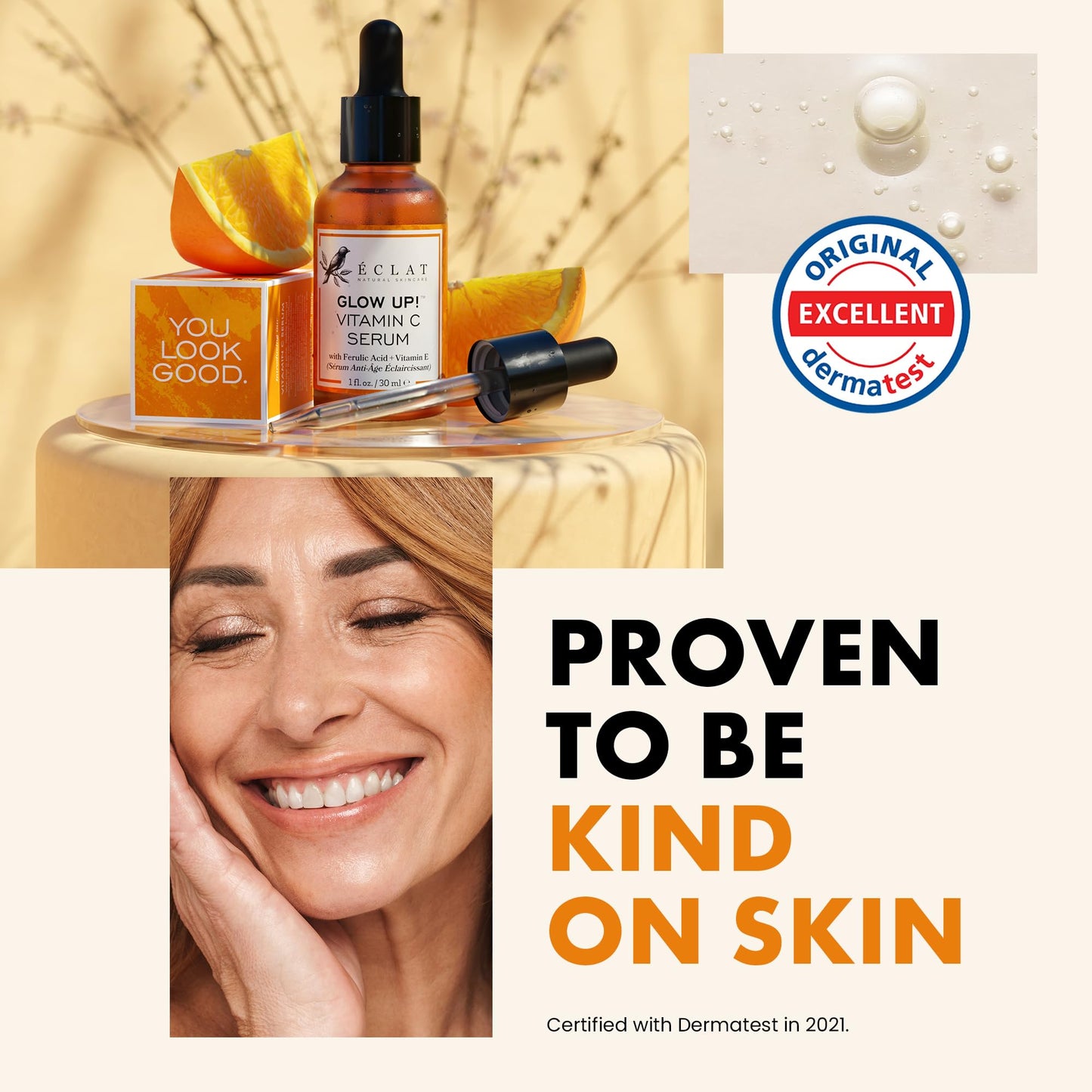 Vitamin C Face Serum - Dark Spot Remover Facial Serum, Vit C Serum with Hyaluronic Acid, Ferulic Acid, & Vit E - Anti Aging and Skin Brightening Serum, Pure Vitamin C Serum Skin Care