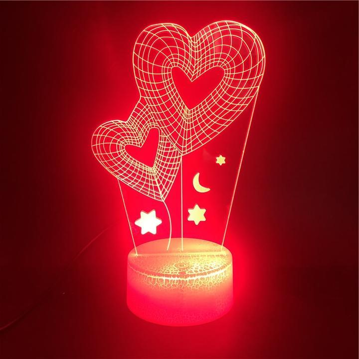 Colorful Gradient LED Bedroom Energy Saving Table Lamp