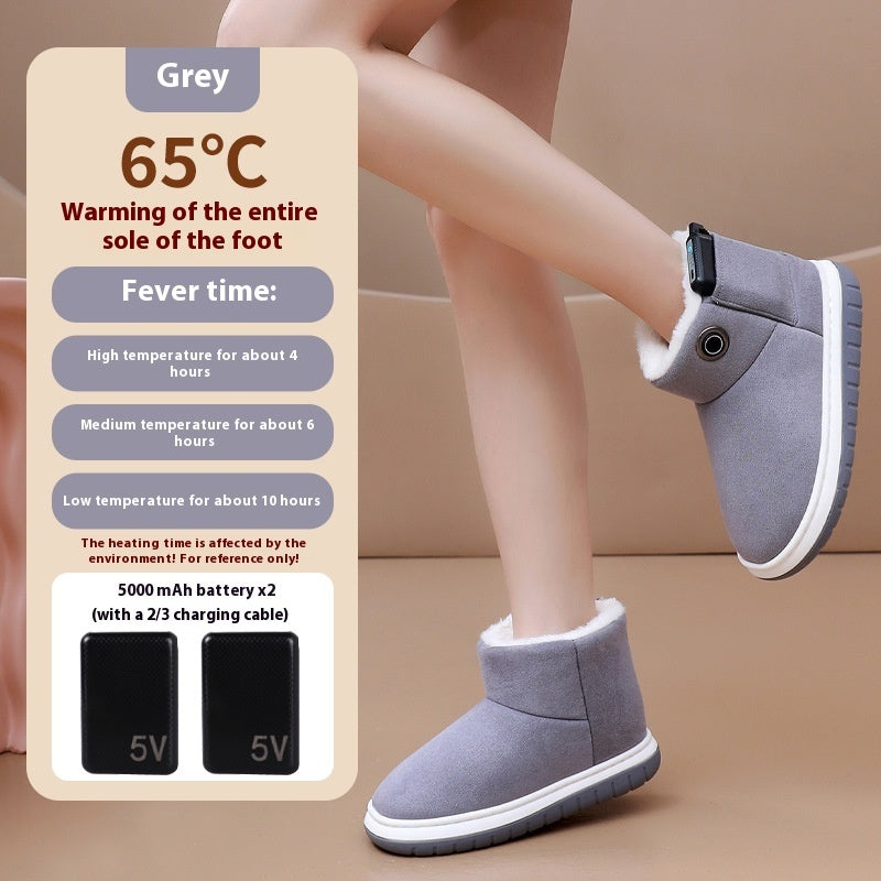 Electric Heating Cotton Shoes Charging Heating Boots Winter Home Office