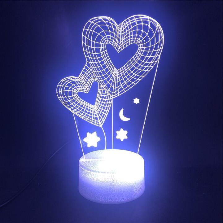 Colorful Gradient LED Bedroom Energy Saving Table Lamp