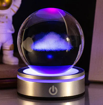 3D Inner Carving Luminous Crystal Ball