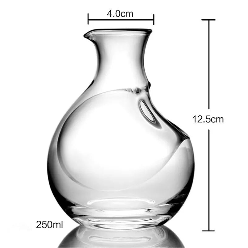 250ML Glass Wine Bottle Hole Sake Glass Ice Jug Hamster Nest Cooling Room Beer Cooler Mini Gift Wine Carafe Superior Decanter