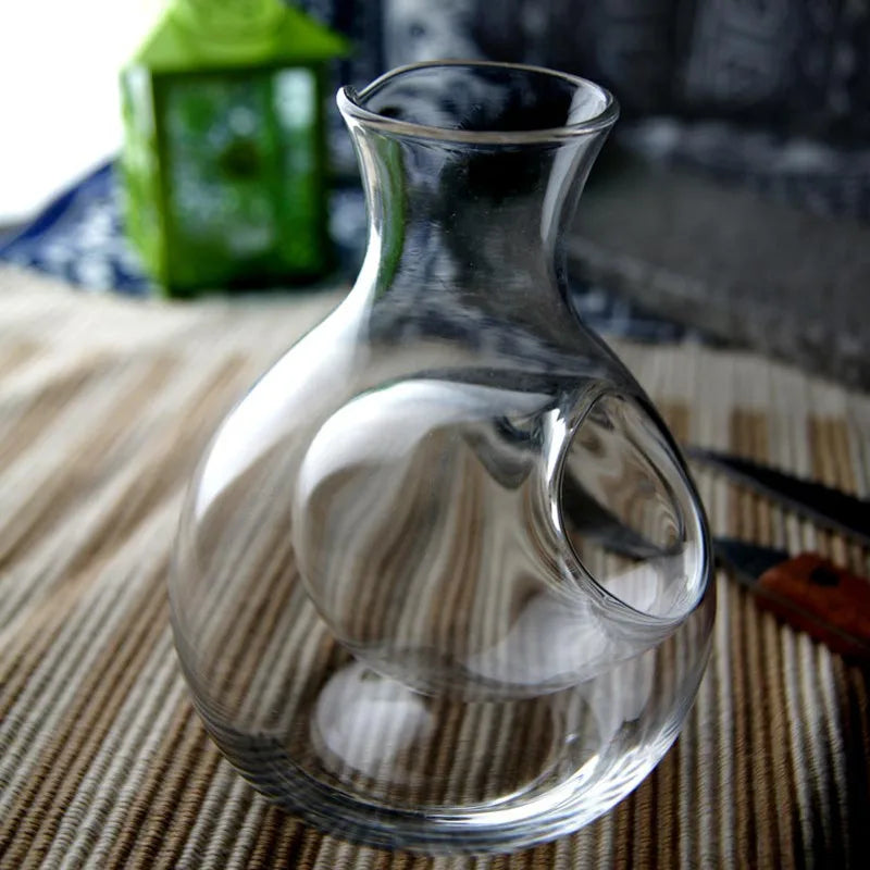 250ML Glass Wine Bottle Hole Sake Glass Ice Jug Hamster Nest Cooling Room Beer Cooler Mini Gift Wine Carafe Superior Decanter